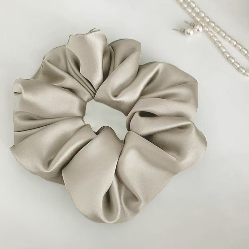 Oversized Satin Scrunchie - Soft Silk Hair Tie for Women